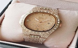 Whole Fashion Mens Women Luxury Watch Full Diamond Iced Out Watches Designer Quartz Movement Bling Gift Party Wristwatch Bra8284192