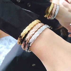 Classic Crush Bangle Gold Gold Wide Wide Design No Stone Cuff Bracelet Lellow Gold Lolor for Women Jewelry 210408