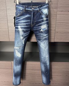 Tr Apstar New Design Men CoolGuy JeansセクシーなクラシックズボンヒップホップロックモトDSQメンズデザイナーパンツスキニーデニムバイカージーンズ924