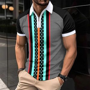 Мужские половые мужские мужские повседневные короткие Sled Polo рубашка мода Dot Print