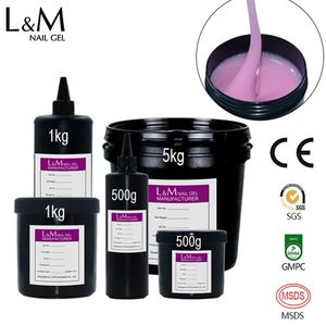 Nagel-UV-Gel-Politur Großvolumen Big Volume Top Coat Package 350G 500 g 1 kg Ibdgel Ab OFF UV LED Großhandel fallen ließ mehrfarbige Gel 240423