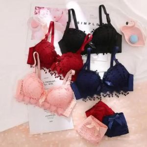 SKIRTSSKORTS 4 CORES MULHERES PUSH UP LINGERIE BRA ANDO ALTA LIGH LACE BRA BRA sem fio Sexy Top Top Female Plus Size Shorwear Conjunto