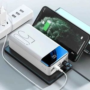 Banki z telefonu komórkowego Nowe 200000 mAh Portable szybkie ładowanie PowerBank 3 USB Warbank Zewnętrzna ładowarka baterii J240428