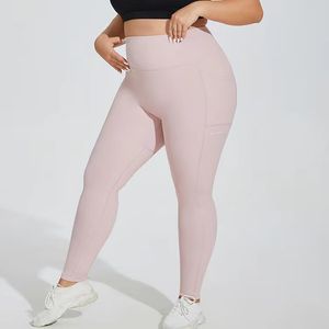 Leggings de ioga feminina de tamanho grande