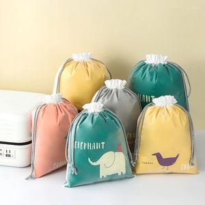 Bolsas de armazenamento Bolsa de tração à prova d'água Bolsa de camada de viagem Sapatos cuecas cuecas roupas sujas de roupas sujas