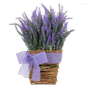 Flores decorativas A9lb parede pendurada com cesta para decorações ao ar livre do jardim da varanda da porta da frente