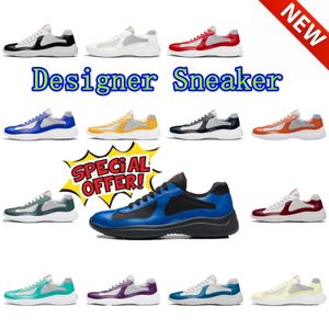 New Fashion Comfort Designer Running Shoes Casual Sapatos Casual Mens Luxury Leather Treinadores de plataforma Sapatos de malha de nylon tênis de tecido