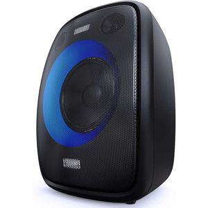 Ultimate Party Bluetooth Speaker System - 60W Stereo, 21 Channels, Punchy Bass, LED Lights, Splashproof Design, Mic/Guitar Input, Party Sync - Perfect for Parties