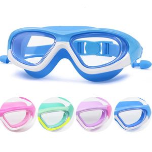 Goggle per bambini professionisti per nuoto per bambini Swimming occhiali anti-Fog UV HD Eyewear immersioni regolabili 240412