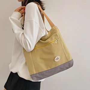 Bolsas de ombro Mulheres Bolsa de Canvas Diário Compras Livros Livros de Casto de Algodão grossa Tote para meninas