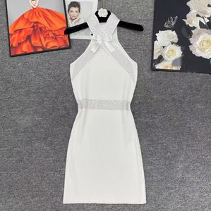 Designer lässige Kleider Alexandra Luxus Wangx Frauen Strick ff klassische Buchstaben Print hochwertiger Frauen schlank von Schulterkleid ein Stück