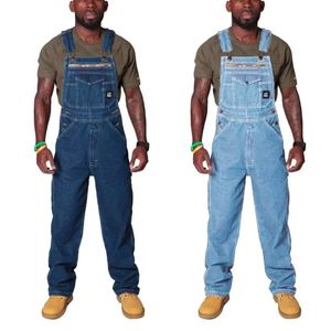 Arrivals Spring Summer Mens Suspender Denim Romper Ripped Denim Cargo Pants Trousers Exquisite Retro 240410