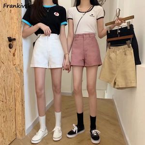 S-5XL Shorts Women Corean Style Sweet Chic Denim Sansers S All-Match High Street A-Line Y2K Fashion Summer Summer 240418