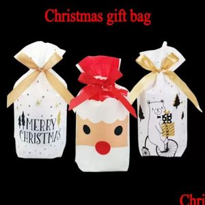 Present Wrap Presents Bags Cookie Santa Candy Box Packaging Juldekorationer år Present FY5641 B1022 Drop Delivery Home Garden F DHDGY