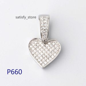 Ny design hjärtform Moissanite Pendant Custom Moissanite Chain Pendant Beautiful Moissanite Pendant Halsband för kvinnor