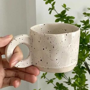 Tazze da 250 ml di tazza di ceramica manico per latte caffè latte moderno stampa di piastrelle in ceramica tazza di cioccolata calda in ceramica a mano Coppia maniglia J240428