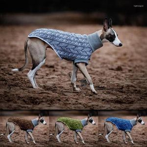 Dog Apparel Warm Clothes Pet Winter Casual Two-Legged Outdoor Windproof Coat Spotted Solid Color Polyester High Collar