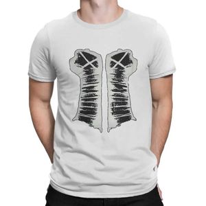 メンズTシャツの機会ヒップホップTシャツCMパンクカジュアルTシャツ男性用FF T240425のためのホットセラー