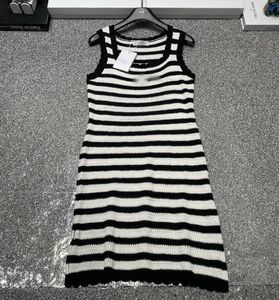 MM7288 luxury knit Dresses for women sleeveless stripe designer sundress summer dress women's clothing