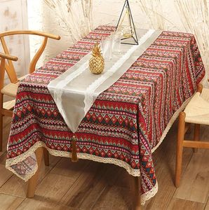 Tkanina stołowa przeciwporostka herbata bohemiany wzór prostej okładki dekoracji ślubnej domu