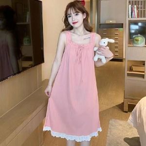 Women's Sleepwear Summer Plus Size Full Slip Dress Women Long Petticoat Underskirt Sleeveless Strap Nightgown Nightdress M-XXL