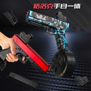 Toys de armas G17 Mão elétrica automática de disparo contínuo Gun 7-8mm Gel Ball ao ar livre presente no verão T240428