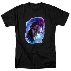 American Rapper Personality Pattern Printed Round Neck Men's T-shirt