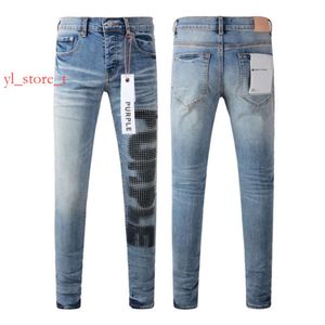 Lila jeans män jeans designer jeans mens mager jeans lyxdesigner denim pant beklagad rippad man lila jeans högkvalitativ mode lila jeans barn 9013