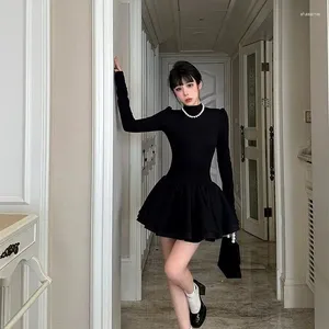 Vestidos casuais Qianjin Little Black Dress Dresh