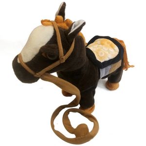 Robot Horse Toy Leash Controled Electronic Horse Plush Interactive Animal Pet Walk Dance Music Toys For Children Födelsedagspresenter 240420