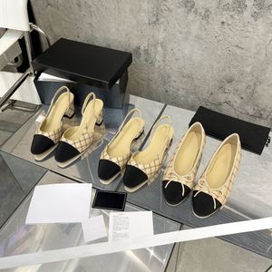 하이힐 패션 신발 진짜 가죽 진정으로 공식 청키 힐 슬링 백 샌들 발레 플랫 디자이너 신발 로퍼 디자이너 여성