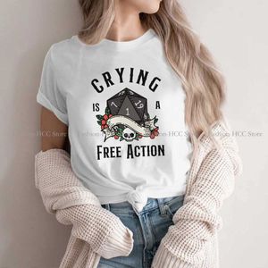 Women's T-Shirt RPG Funny Critical Failure Hipster Polyester TShirts DND Female Style Strtwear T Shirt O Neck T240425