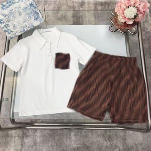 Polo Trendy Marke Revers Short Sleeved Set mit einer fünfköpfigen Hosen Britisch-Style European und American Casual Children Handsome Zweiköpfige Set modisch und trendy