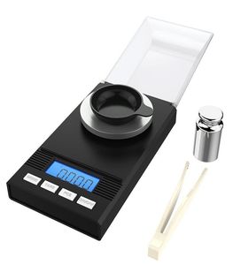 Digital Milligram Scale High Precision 50G x 0001G Mini Electronic Balance Powder Scale For Lab Jewelry Gold Gems Diamond Coin MI7438546