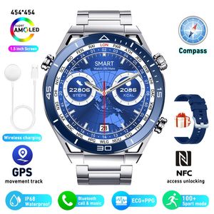 DT Ultra Mate Watch Ultimate Ultra Mate Business Smart Watch Men Bluetooth Call Compass sportlägen Smartwatch Waterproof Watches for Huawei