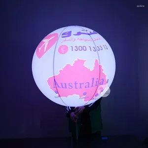 Dekoracja imprezy kolor PVC Lekka reklama promocja LED nadmuchiwany balon plecakowy