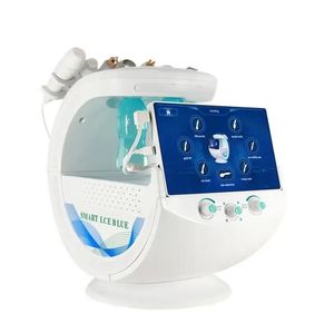 7 في 1 أكسجين الوجه Hydra Dermabrasion Skin Analyzer Beauty Skin Management System Smart Ice Ice Blue Machine Mico Mica Peel