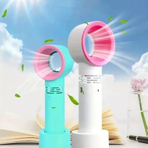 Portable Handheld Turbo Fan 100 Wind Speeds Adjustable Mini Personal Fan Battery Operated Electric Eyelash Fan