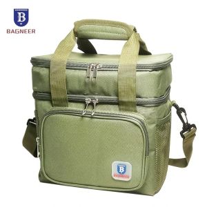 Bags Portable Thermal Lunch Bag Picnic Food Cooler Bags Insulated Case Durable Waterproof Office Lunchbag Shoulder Strap Cooling Box