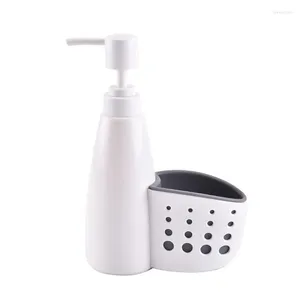 Жидкий мыльный дозатор с губчатым держателем для душа гель для ручной моющей среды для кухонной раковины