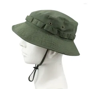 Berets Sun Hat For Men Women Camouflage Bucket Boonie Wide Brim Foldable Summer Military Outdoor Hiking Fishing