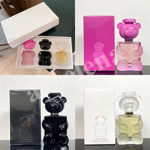 Marka Teddy Bear oyuncak 2 erkek parfüm 3 parçalı şişe başına 30ml seti uzun ömürlü koku iyi koku kolonya eau de parfum koku sprey