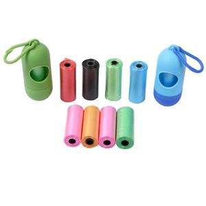 Portable Pet Dog Garbage Bags Dispenser Collector Safe Non-toxic Mascotas Waste Poop Bag Dogs Cat Products Pets Cleaning Accessories JY1029