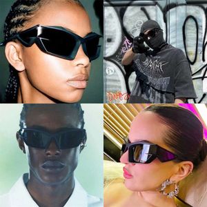 Fashion 2024 Off Designer Novo óculos de sol masculinos e femininos da futura tecnologia da ciência, Ins rede Red Mesmo côncavo 3D Women GV40049 Qualidade original