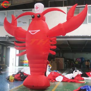 8mH (26ft) with blower Free Shipping Outdoor Activities Inflatable Lobster Model inflatable Crawfish Procambarusclarkii red lobster for advertising