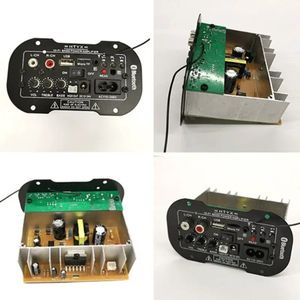 Yeni 30W 220V Amplifikatör Kartı Sesli Araba Bluetooth amplifikador USB DAC FM Radyo TF Player Subwoofer DIY Amplifikatörler Araba Evi