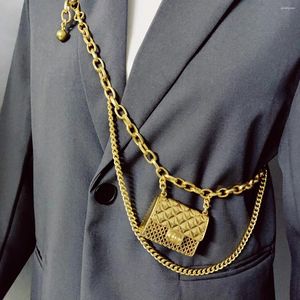 Bälten 2024 Fashion Tassel Gold Chain for Women High Quaity Luxury Small Bag Metal Belt justerbar lång midjeband mini