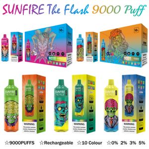 Sunfire Tornado Vapes 9000 P 10 Flavori Sigarette elettroniche a vapore usa e getta 18 ml Pod 6 Colori luminosi 0% 2% 3% 5% vapore Pod vape usa e getta 9k lituania fr nl