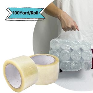 3600 inchRoll Transparent Packaging Tape Set Office Packing Supplies Waterproof PP Material Durable Can Be Written As Marking 240426