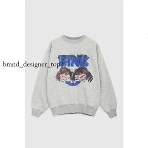 Aniner kvinnors hoodies aniner binge sweatshirt ab designer hoodie mode casual bokstav vintage tryck tvättade aniner svart bomull runda nackkvinnor löst huva 6864